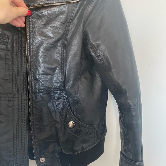 Oversized Genuine Leather Jacket made in Argentina - Picture 3 of 10